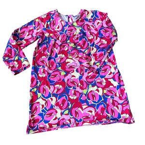 Hanna Andersson Red and Pink Floral Long Sleeve Tunic tee